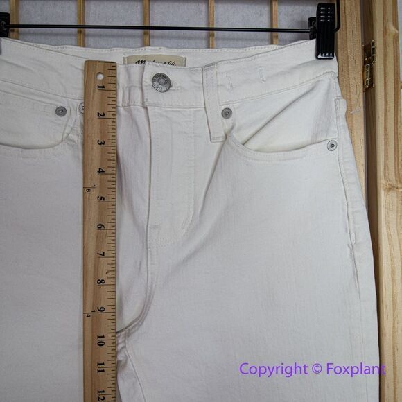 NEW Madewell The High-Rise Perfect Vintage Jean in Tile White,‎ 25 - Picture 5 of 13